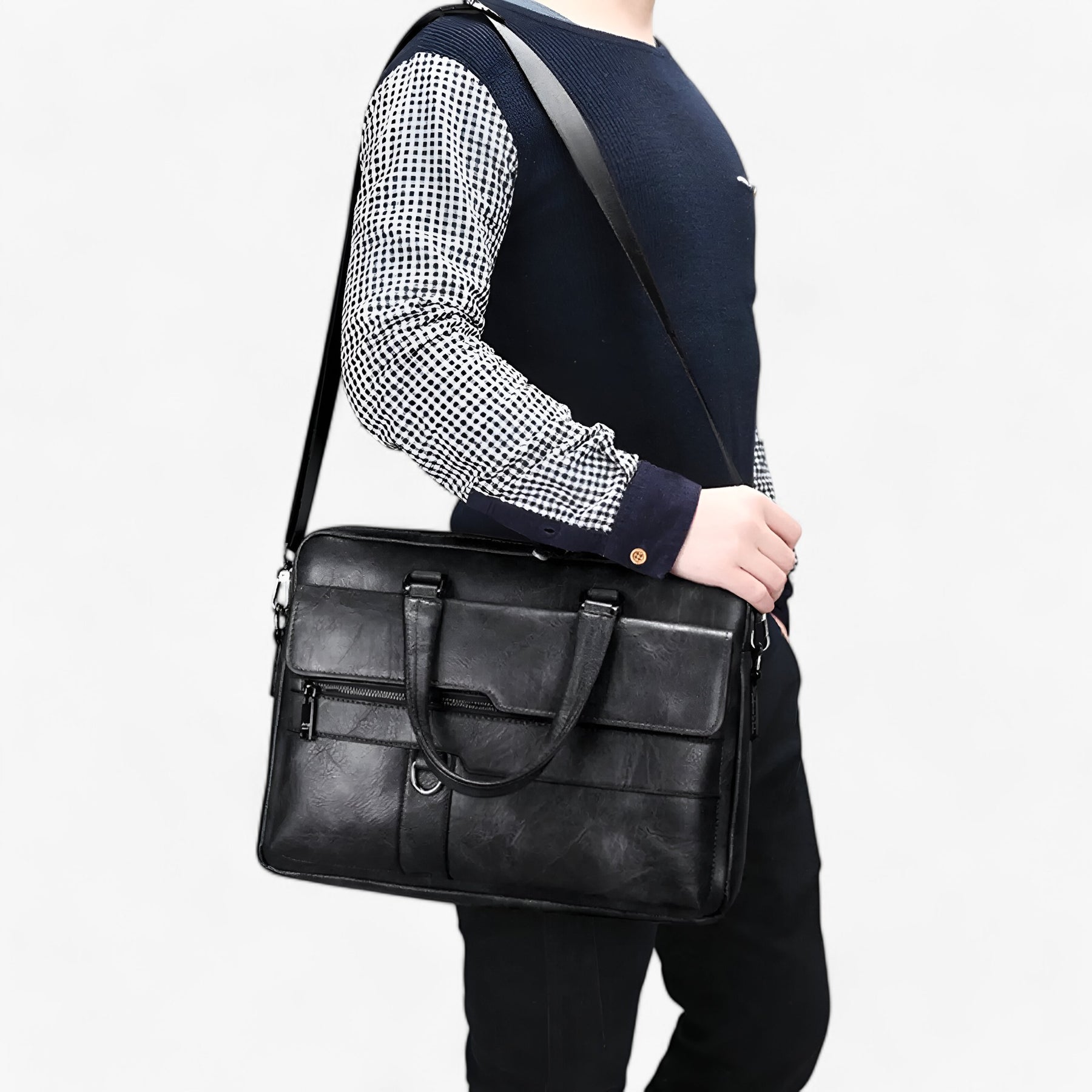 Liam | Luxe Retro Laptoptas voor Mannen - €25 : Liam | Luxe Retro Laptoptas voor Mannen in van Pantinoshop