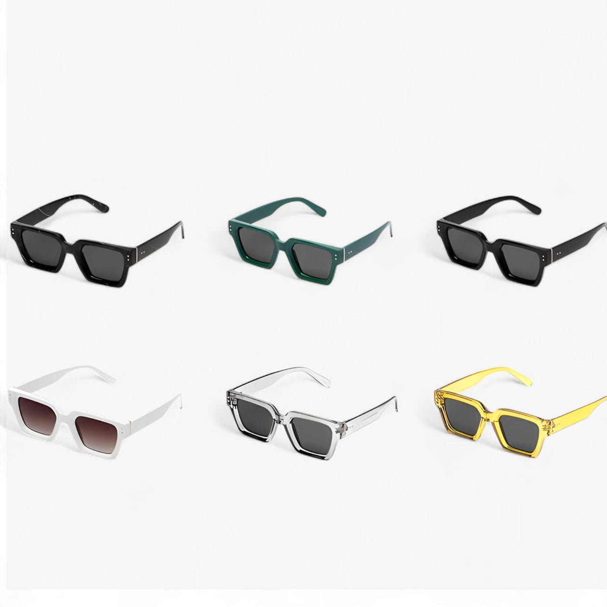 Alaric | Luxe unisex vierkante zwarte zonnebrillen- €25 : Alaric | Luxe unisex vierkante zwarte zonnebrillen in van Pantinoshop