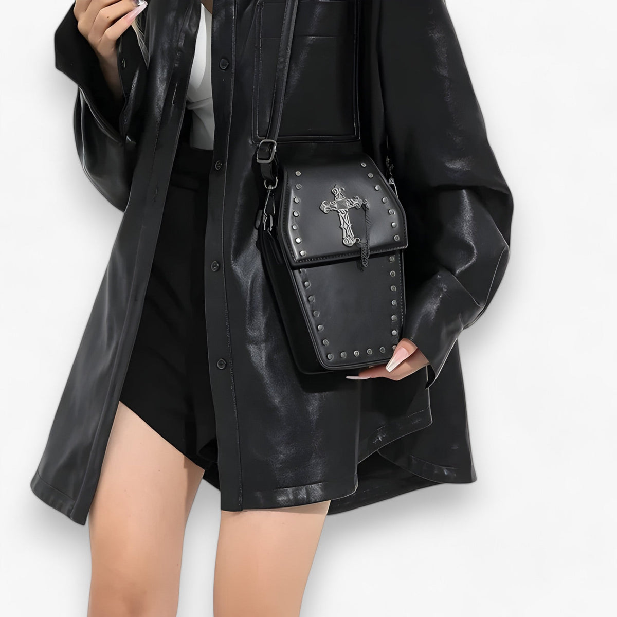 bags : Griezelig | Gotische schoudertas - Trendy en griezelig accessoire in van Pantino