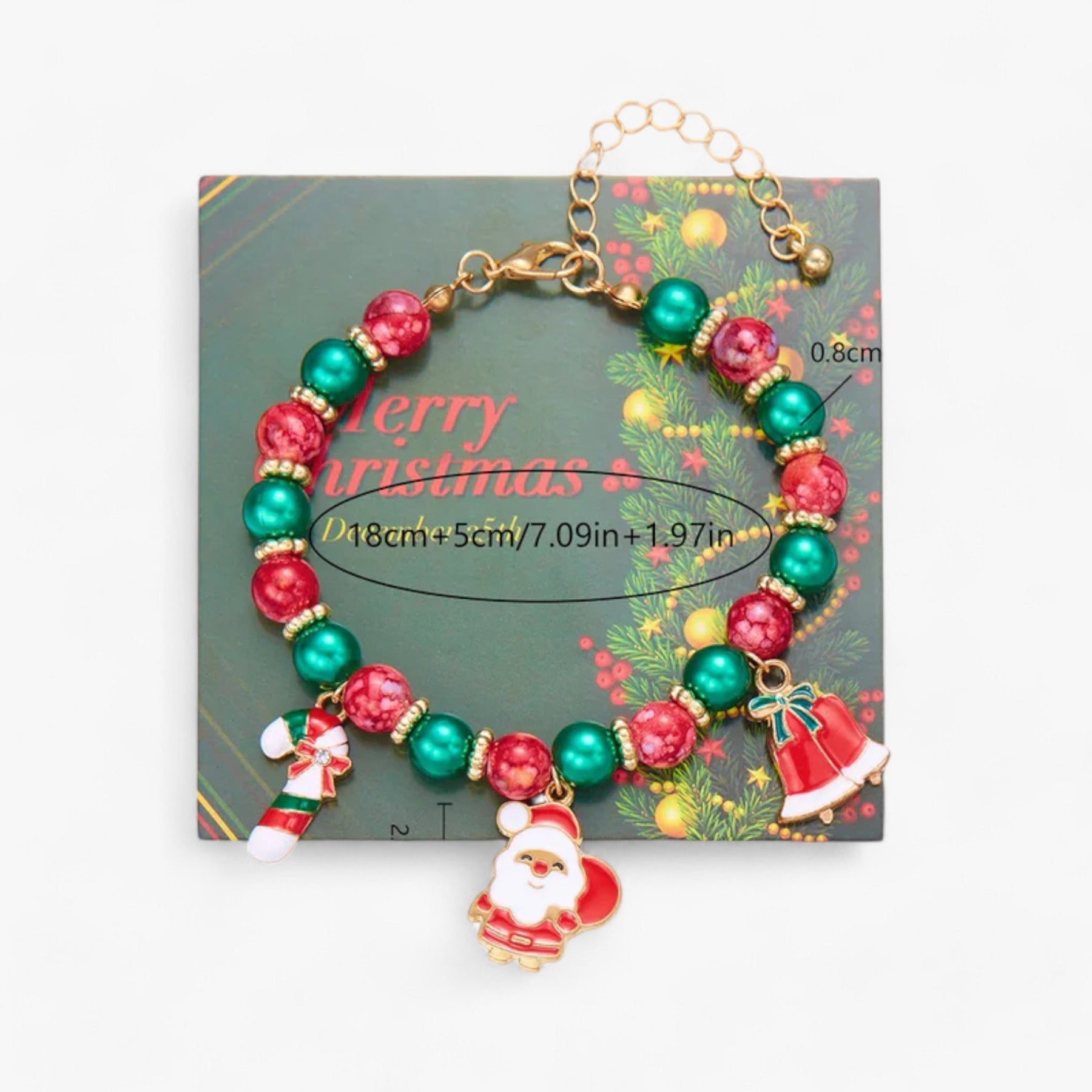 accessories : Feestelijke Sieraden | Armbanden van Rode en Groene Harsparels – Trendy Kerstaccessoires voor Mannen en Vrouwen in 3 van Pantinoshop