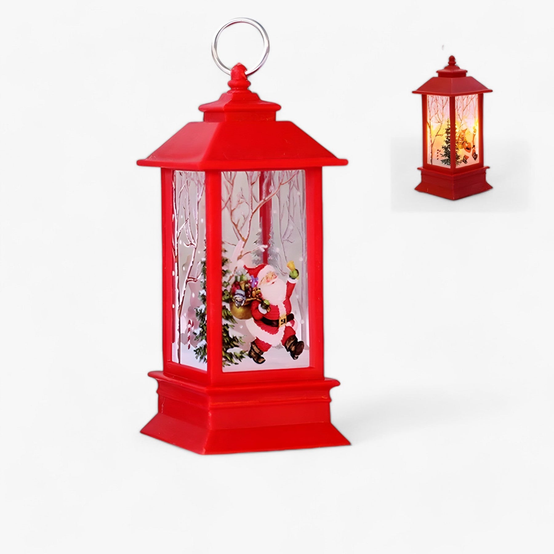 home & garden : Cristy | Sneeuwman Kerstman Verlichte Lantaarn - Feestelijk Boomornament en Woondecoratie in F van Pantino