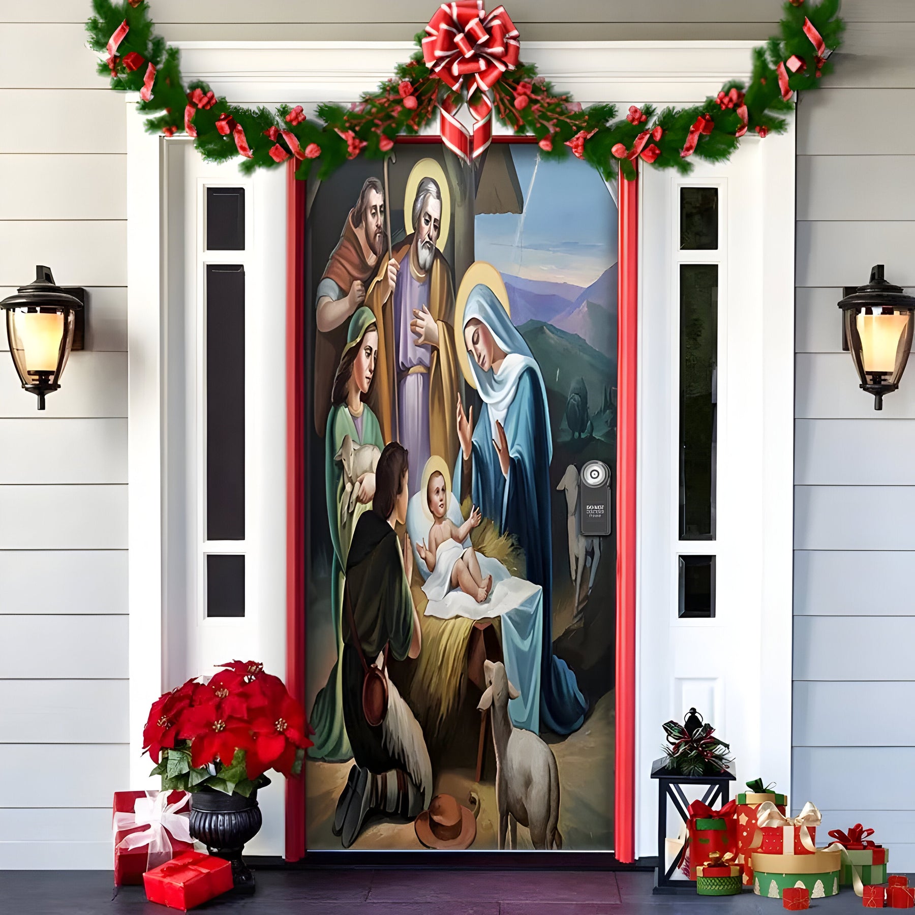 home & garden : HolidayCheer | Kerst Achtergrondbanner van Polyester - Creëer een Feestelijke Sfeer voor Uw Decoraties in Stijl-8 van Pantinoshop