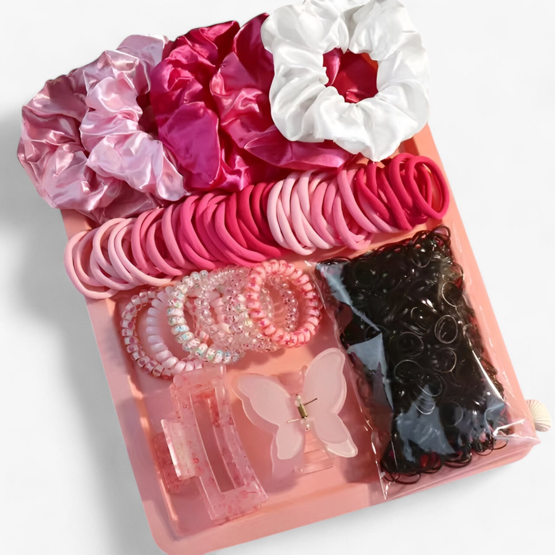 Fleur | Modieuze Roze Haaraccessoire Set - €25 : Fleur | Modieuze Roze Haaraccessoire Set in 5 van Pantinoshop