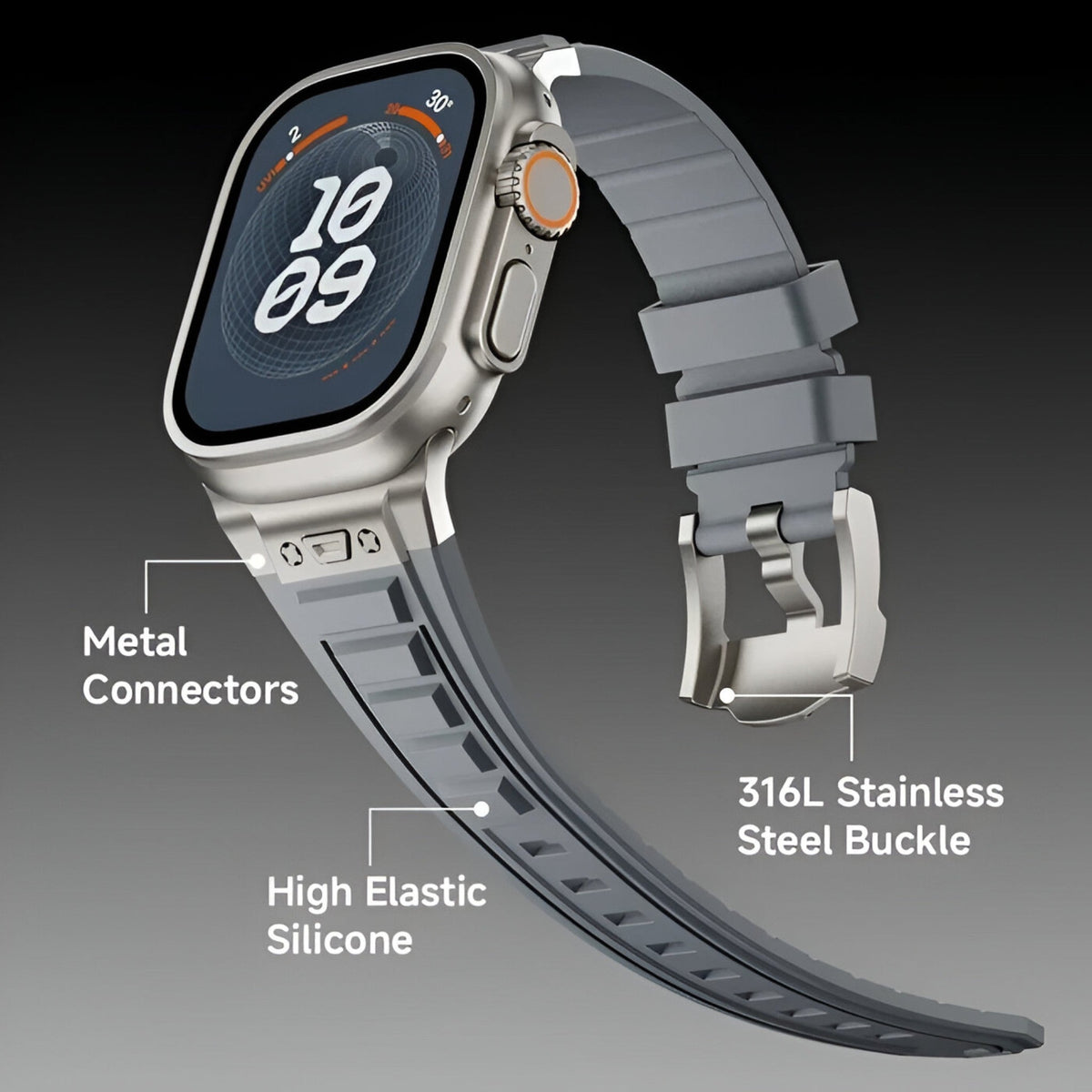 accessories : Alex | Siliconen sportbandje voor Apple Watch in van Pantinoshop