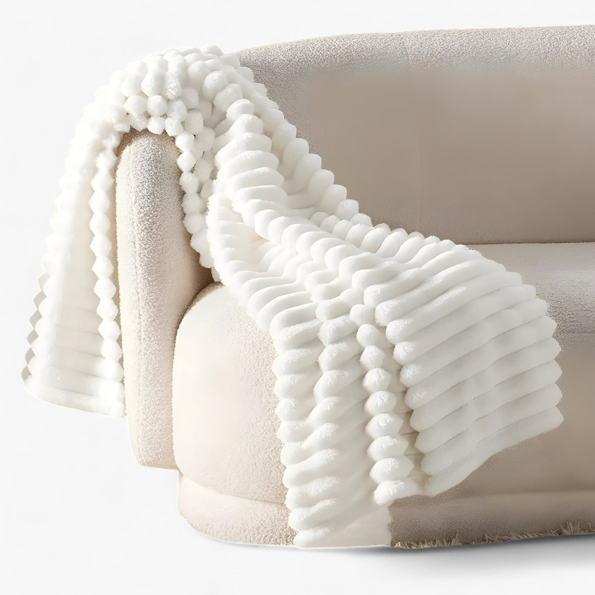 home & garden : Sophie | Witte Fleece Deken - Zacht en Comfortabel voor Gezellige Momenten in van Pantinoshop