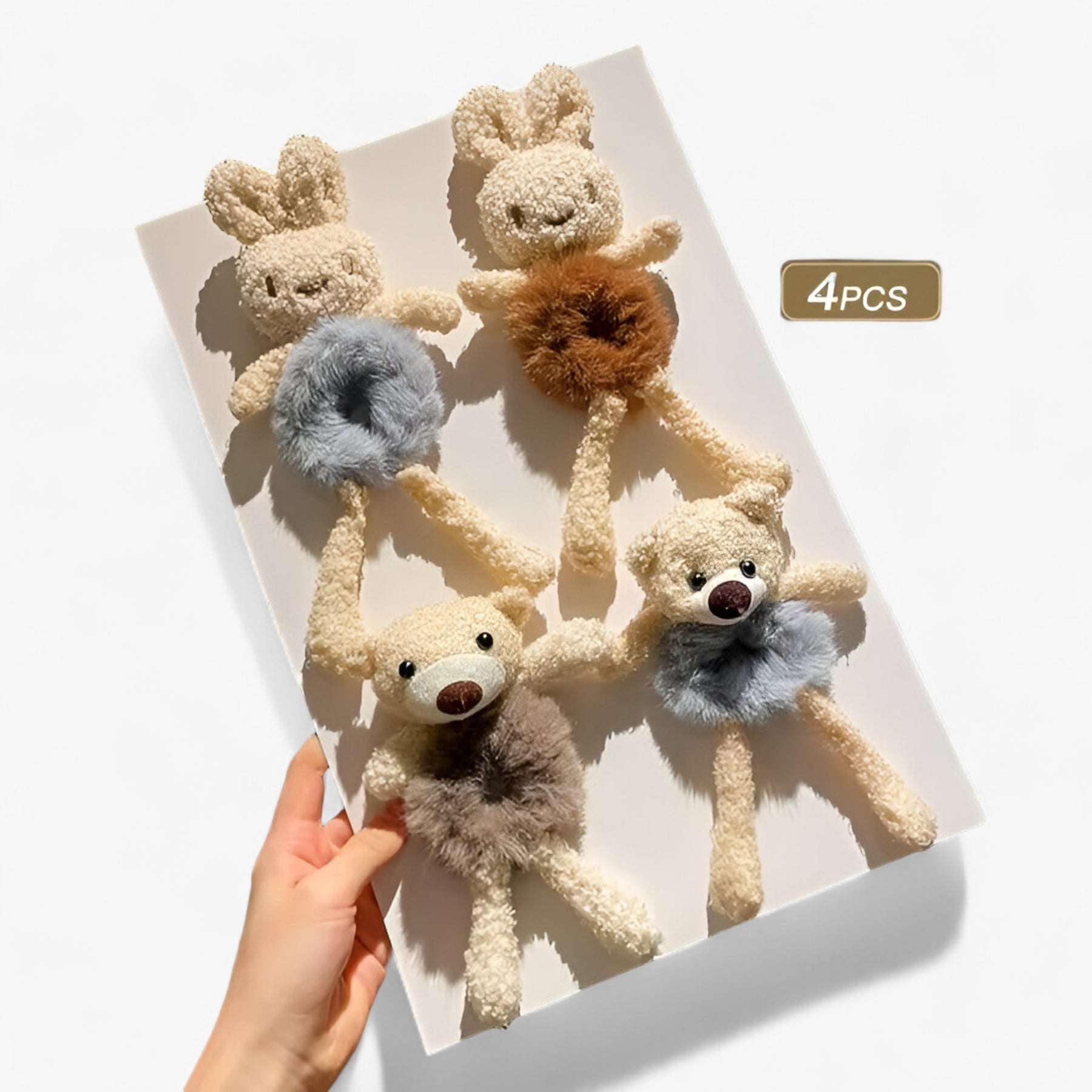 accessories : Lena | Schattige Pluche Haarband Set in van Pantinoshop