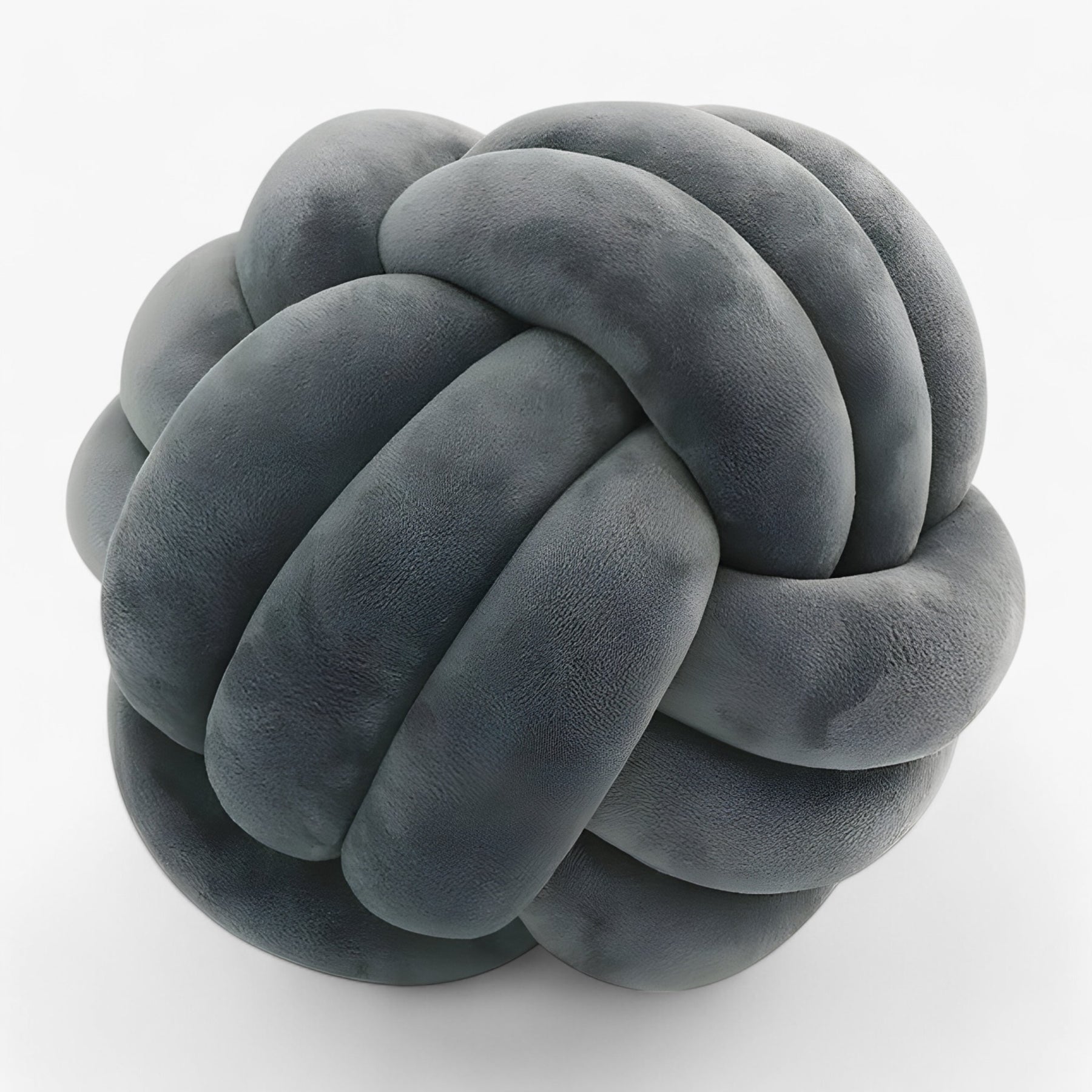 home & garden : Ellie | Ronde Knoop Kussen - Knus en Decoratief in Donker Grijs van Pantino