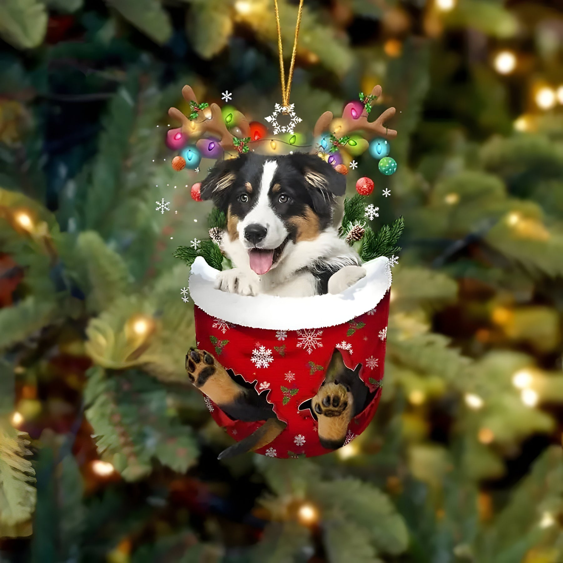 pets : Schattige Pupp Decoratie | Kerstboom Hangertje Hond - Feestelijke Charme en Cadeau voor Hondenliefhebbers in Stijl C van Pantinoshop
