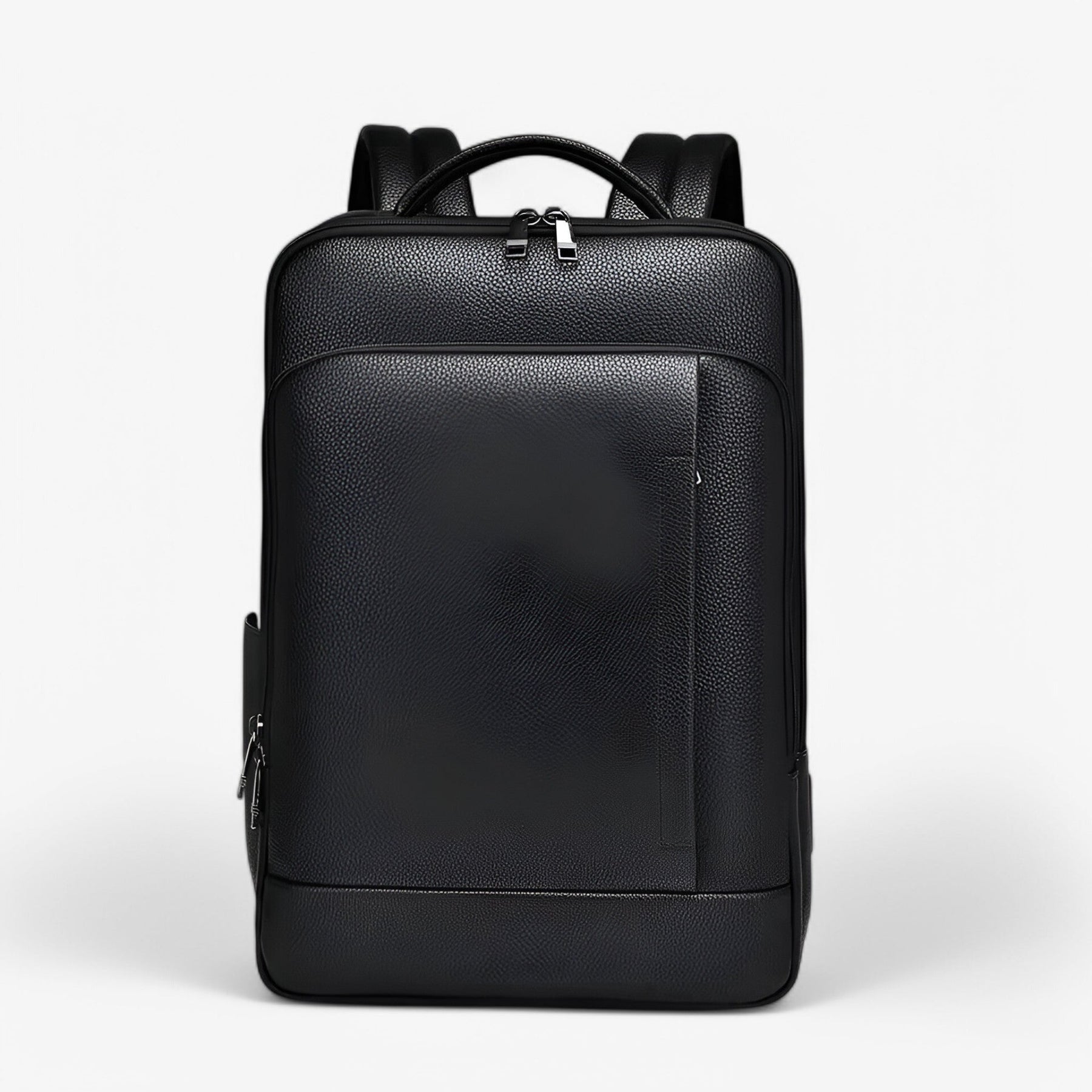 bags : Leonardo | Leren Rugzak met USB in Zwart-D van Pantinoshop