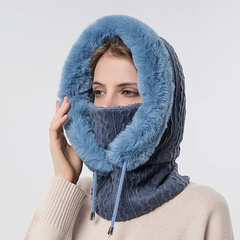 men's fashion : Iceglam | Warme Winter Capuchon in Blauw van Pantino