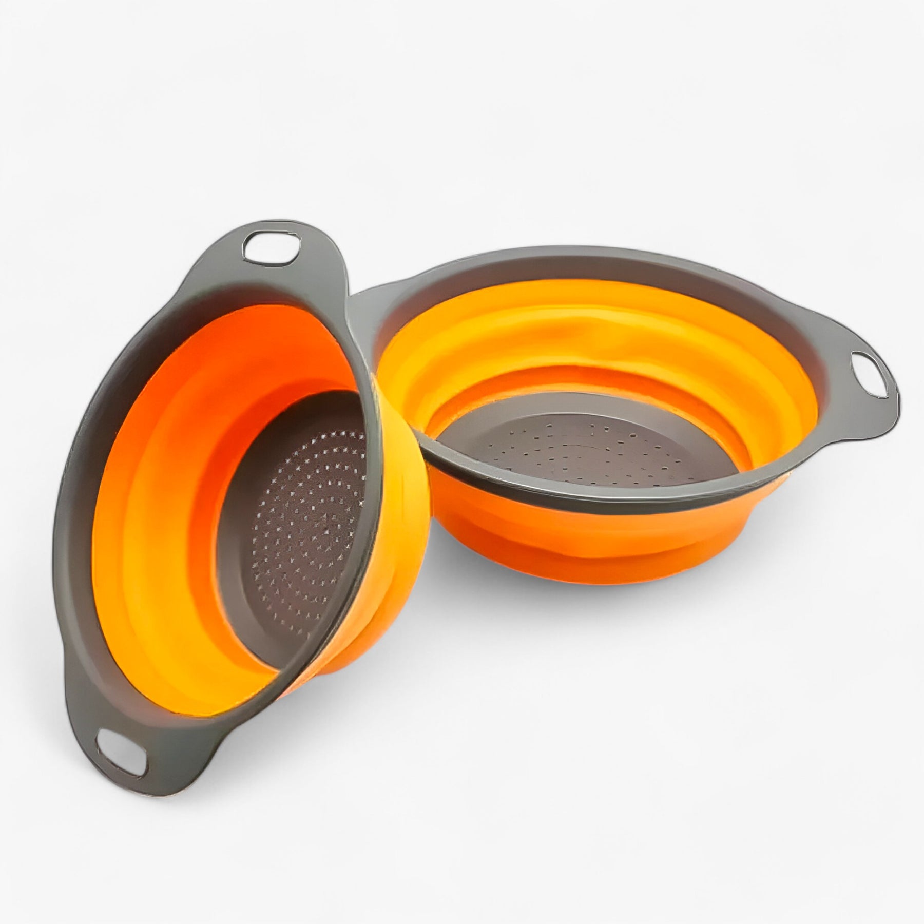 home & garden : Mila | Opvouwbare Zeef en Wasmand voor Groente & Fruit in Oranje van Pantinoshop