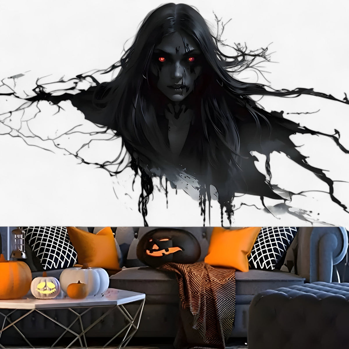 home & garden : Charles | Gruwelijke Zombie Achtergrond Stof - Perfect voor feesten en foto accessoires in van Pantino