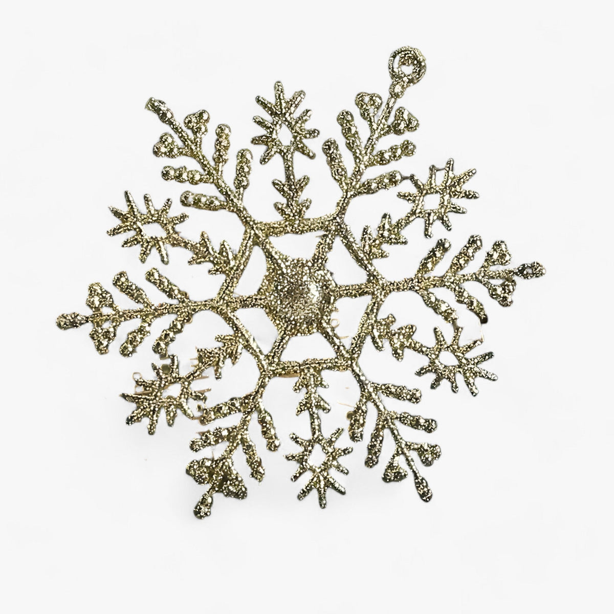 home & garden : Sneeuwvlok | Pendentif Sneeuwvlok - Voeg een Sprankelende Touch Toe aan Uw Kerstboom in Goud 12Stukken van Pantinoshop