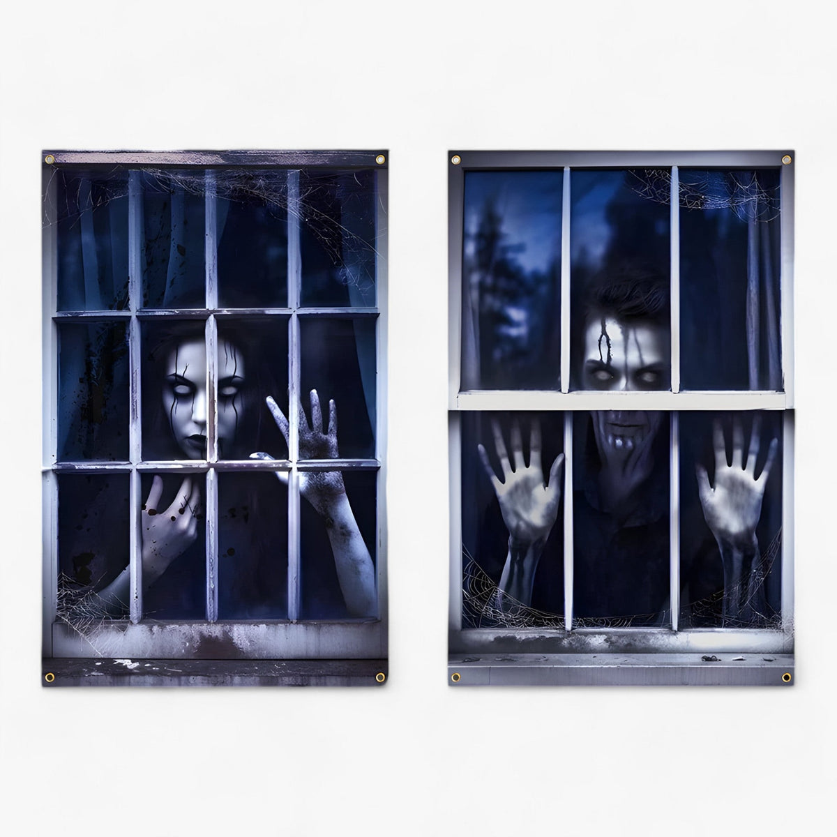 home & garden : Bloeddorstige black-out | Halloween silhouet raamgordijnen - Spooky Horror Decor in Halloween-01 van Pantino