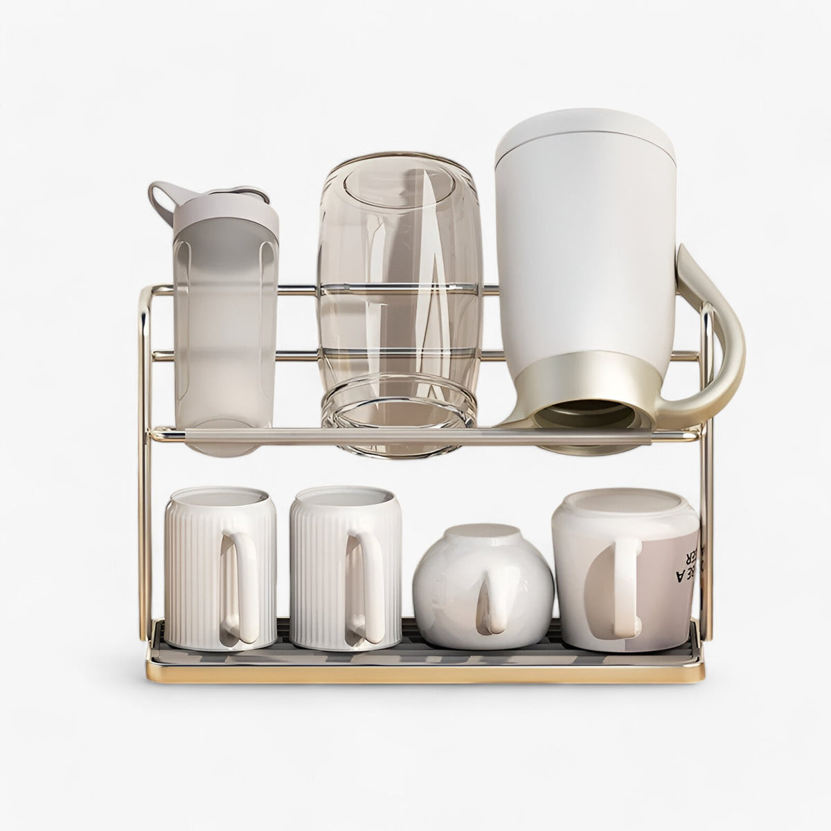 home & garden : Ana | Dubbel-laags RVS Theekop Rek voor Keukenopslag in van Pantinoshop