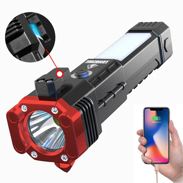 gadgets : SmartTorch Multifunctionele Zaklantaarn - Veiligheid op reis in Rood van Pantino