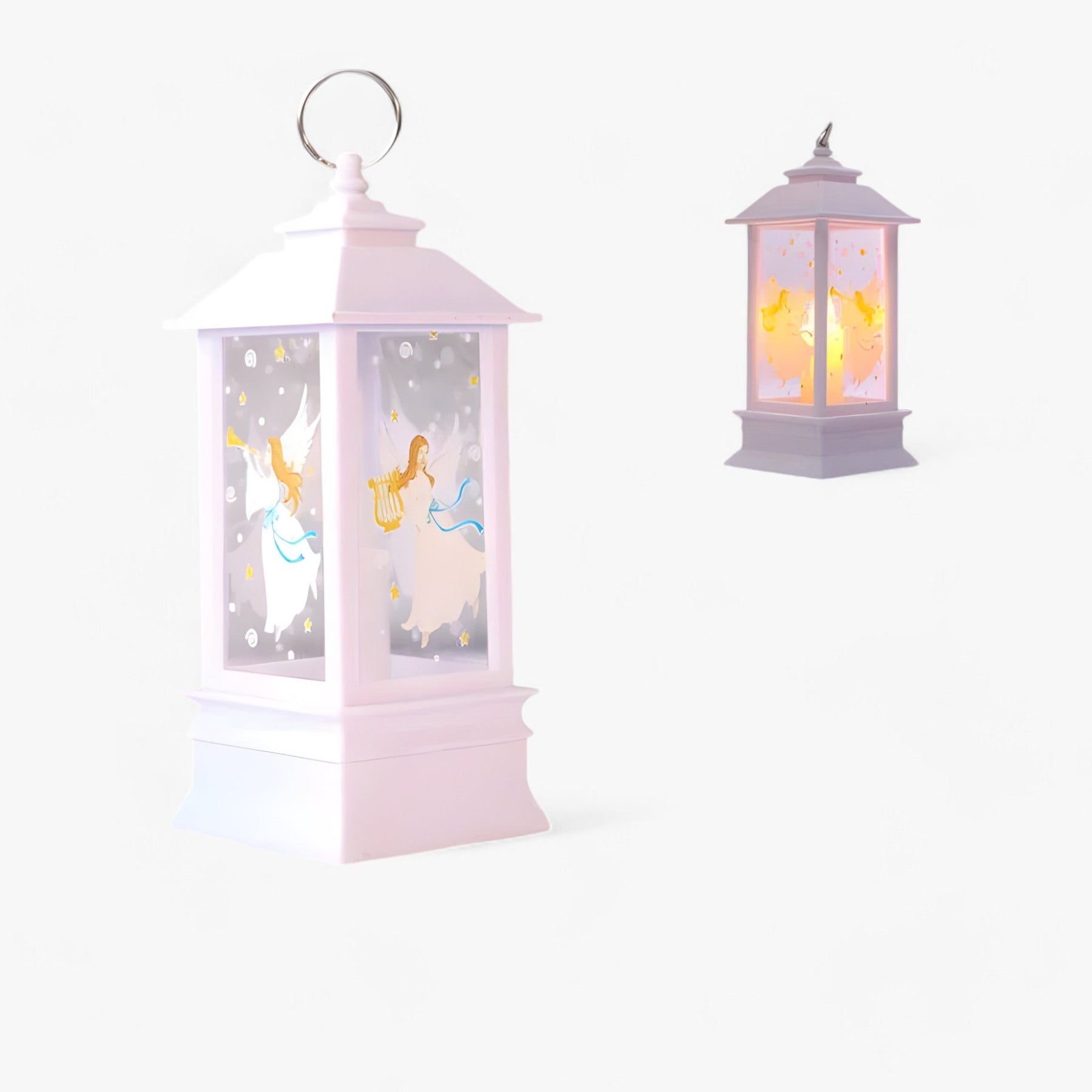 home & garden : Cristy | Sneeuwman Kerstman Verlichte Lantaarn - Feestelijk Boomornament en Woondecoratie in G van Pantino
