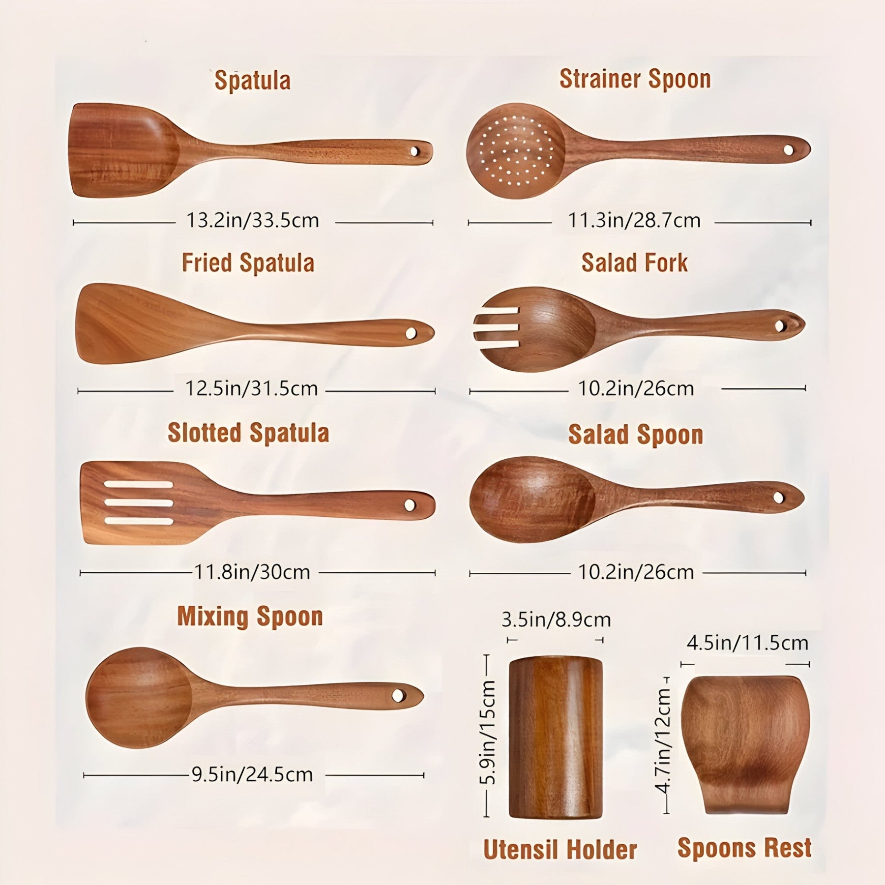 Houten keukenset | Duurzaam en elegant - €25 : Houten keukenset | Duurzaam en elegant in van Pantino