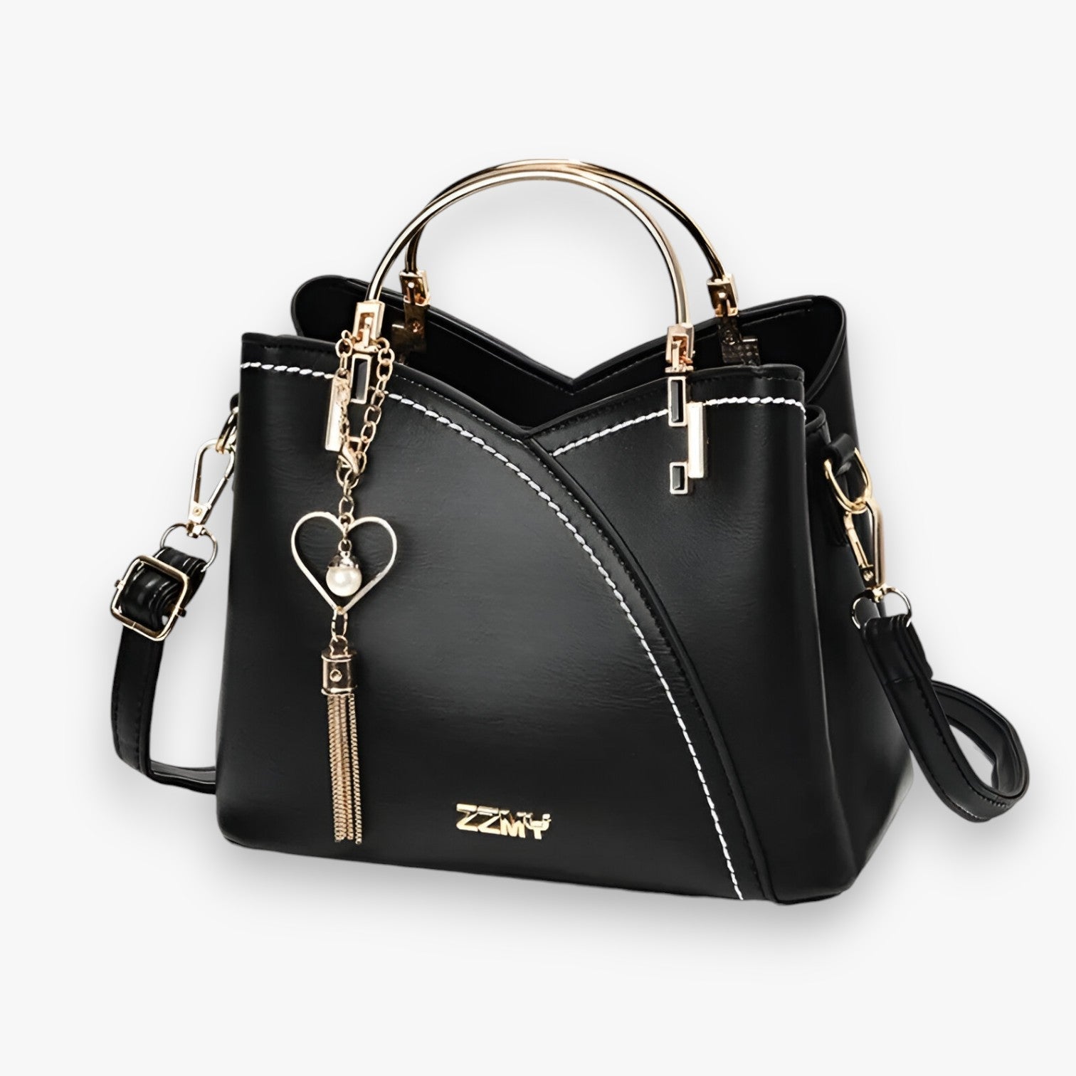 Loisa | Elegante en veelzijdige leren crossbodytas voor vrouwen in trendy kleuren - €25 : Loisa | Elegante en veelzijdige leren crossbodytas voor vrouwen in trendy kleuren in Zwart van Pantinoshop