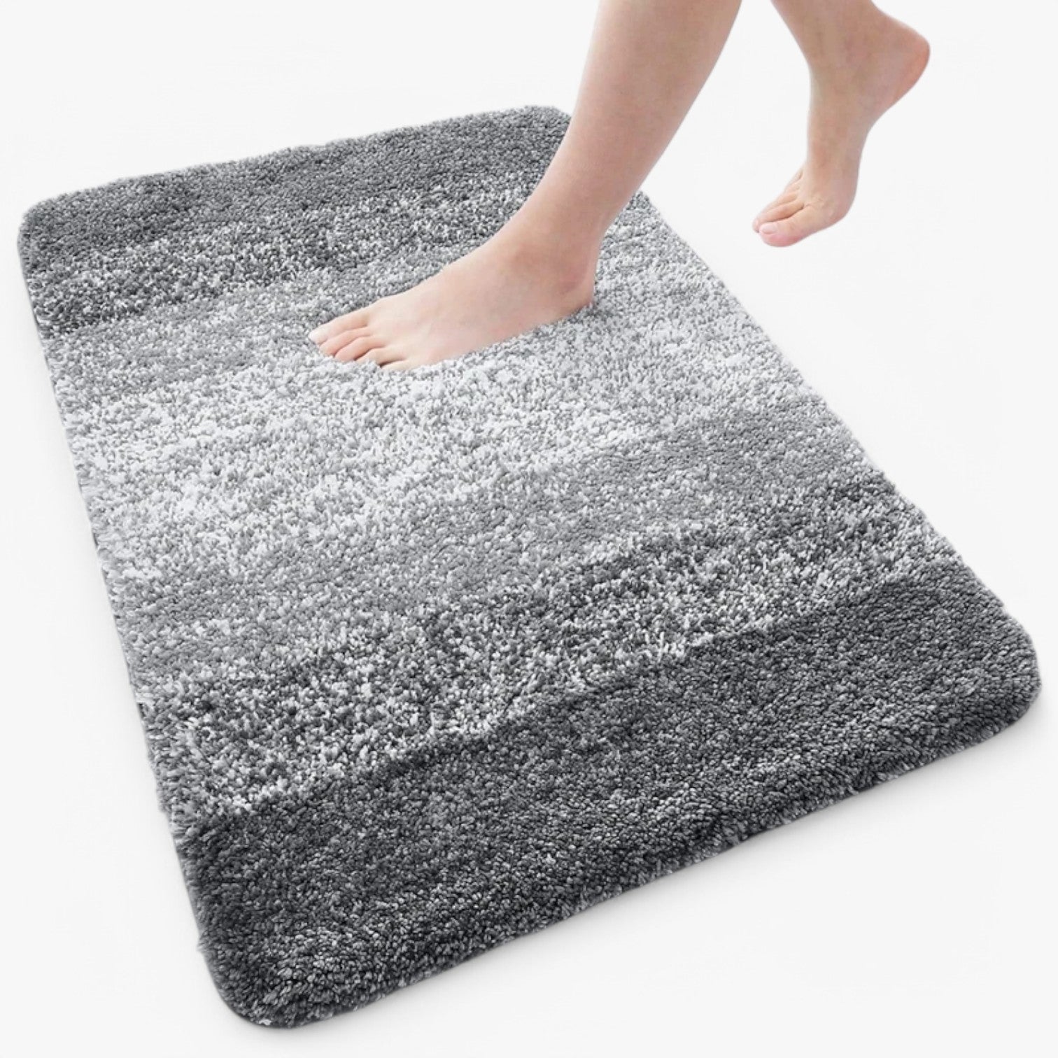 Heidi Droge voeten in een handomdraai - Superabsorberende antislip badmat- €25 : Heidi Droge voeten in een handomdraai - Superabsorberende antislip badmat in Grijs van Pantinoshop