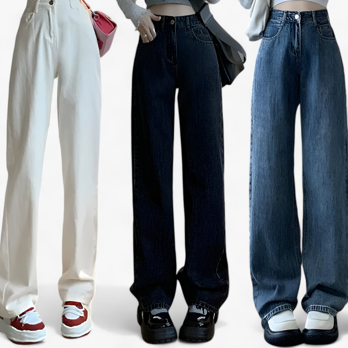 men's fashion : Siena | Denim met wijde pijpen - Klassieke pasvorm en dagelijks comfort in van Pantinoshop