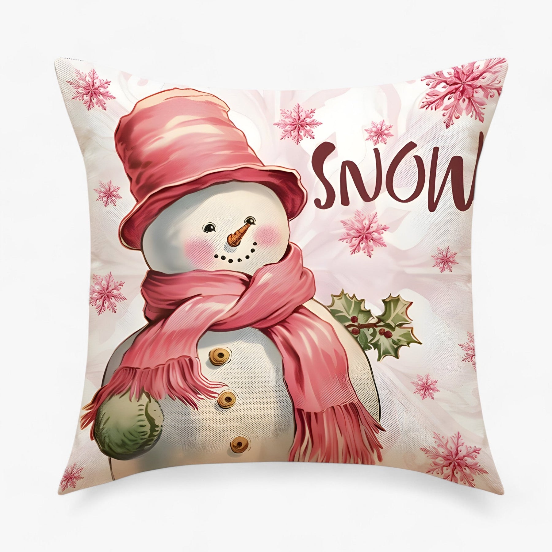 home & garden : Frosty | Housse de Coussin en Lin de Noël - Décor Festif et Confortable pour la Maison in 25 van Pantinoshop