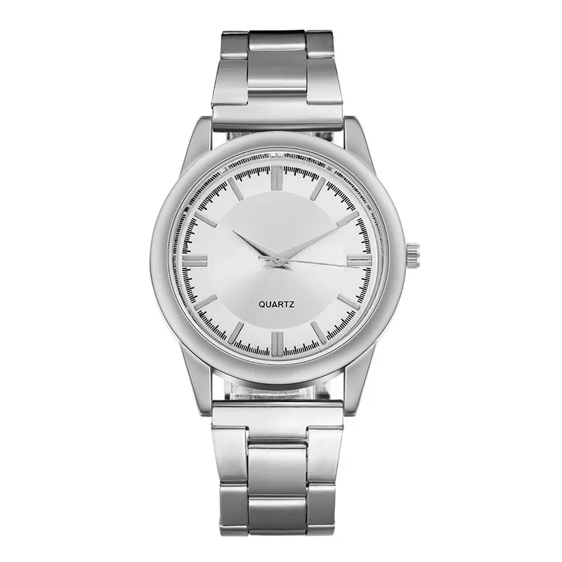 watches : Fritz | Klassiek Quartz - Stijlvol RVS Ontwerp in Zilver Wit van Pantinoshop