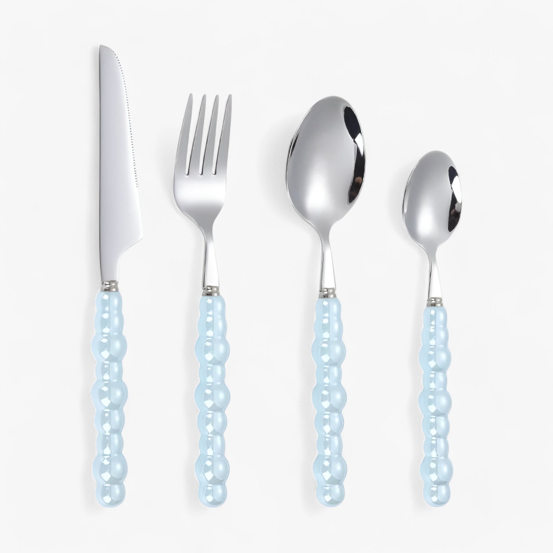 home & garden : LuxeDine | Parelbestek in Blauw-4stuks van Pantinoshop