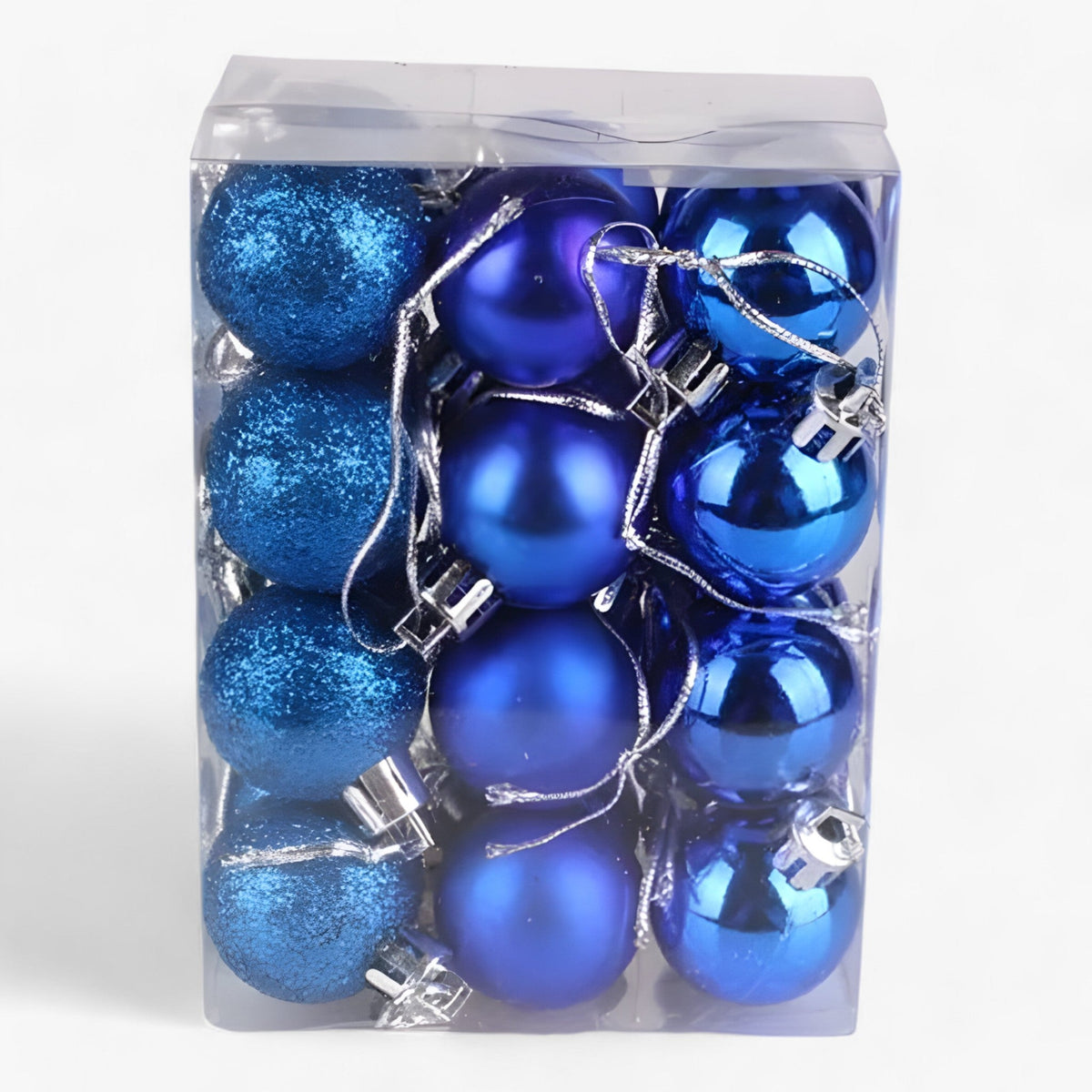 home & garden : Magic | Set van 24 Plastic Bollen - Gouden, Rode en Roze Decoraties voor in Blauw van Pantinoshop