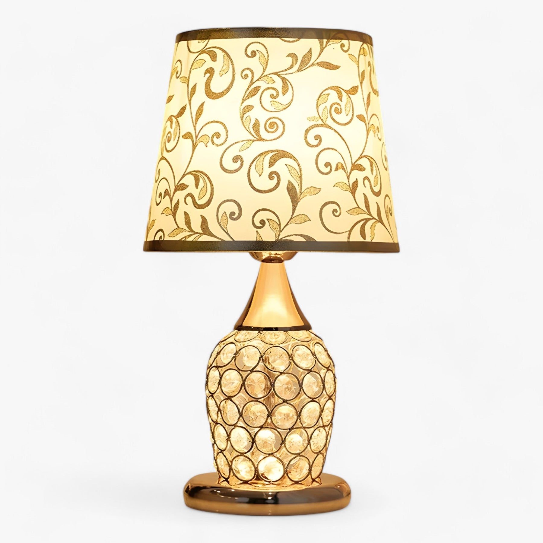 home & garden : EuroCrystal | Tafel lamp van kristal in Europese stijl - Elegante en romantische decoratieve verlichting voor nachtkastje in B van Pantinoshop