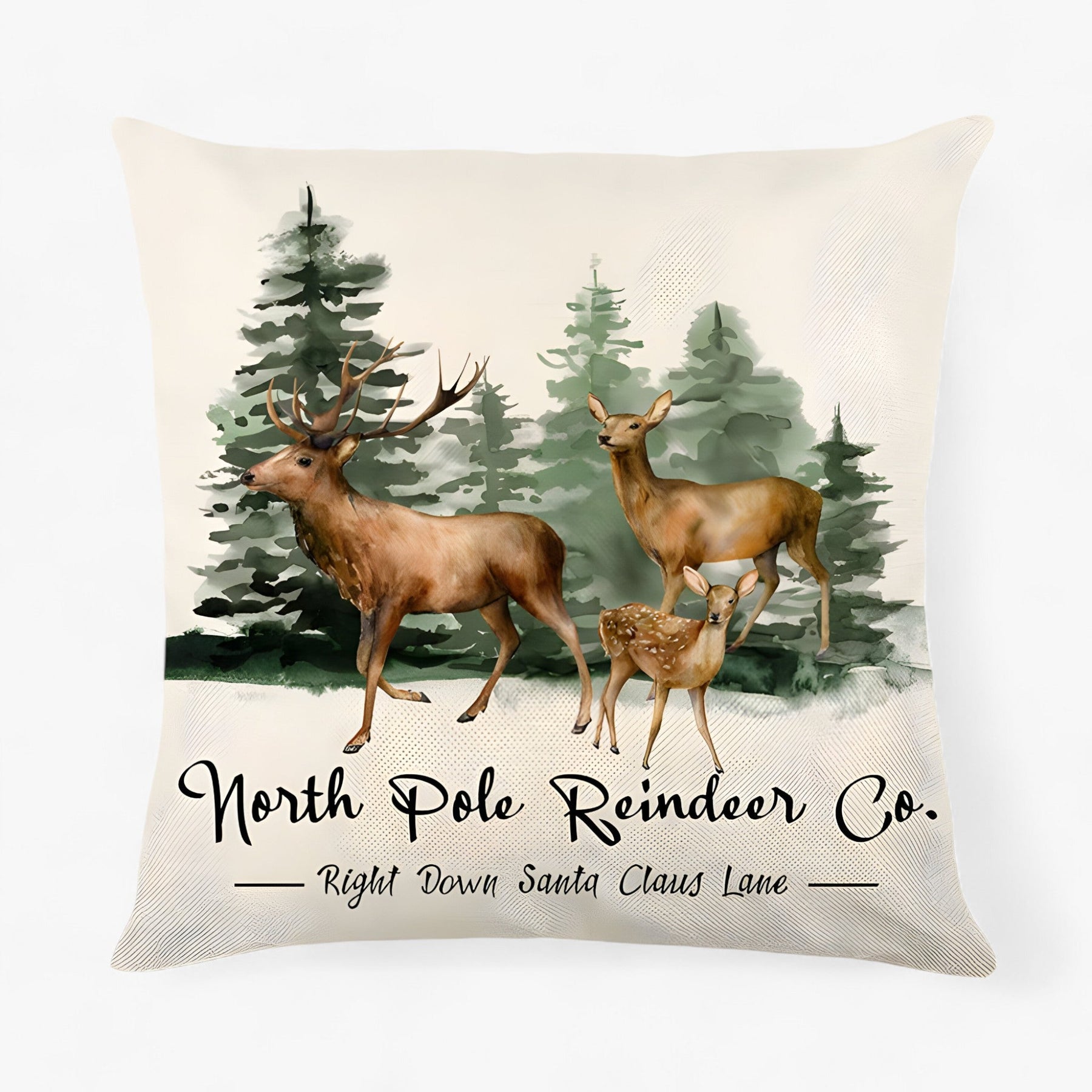 home & garden : Frosty | Housse de Coussin en Lin de Noël - Décor Festif et Confortable pour la Maison in 9 van Pantinoshop