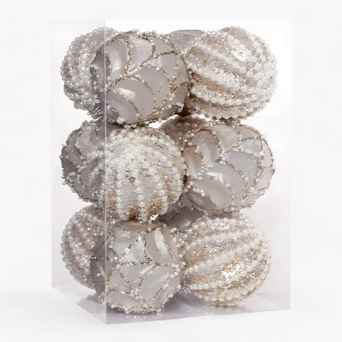 home & garden : Fonkelende met lovertjes versierde hangende kerstballen - Voeg glamour toe aan je boomdecoratie in Goud 8cm van Pantino