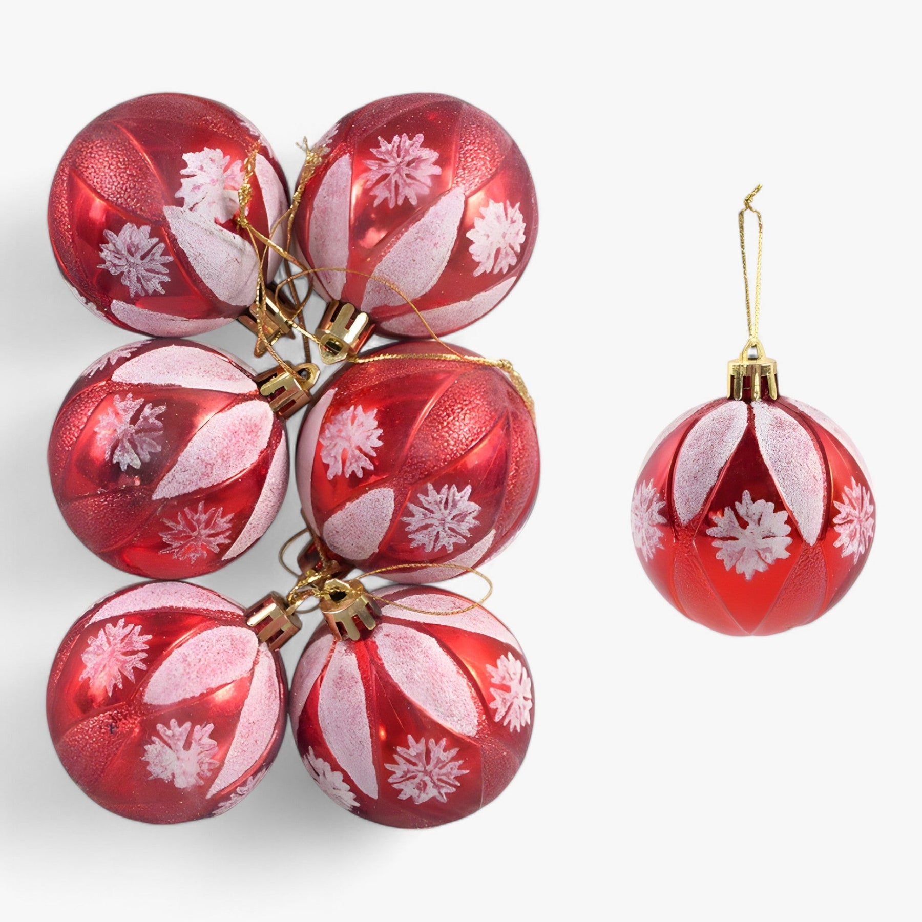 home & garden : Kerstmis | 6 stuks kerstballen - ideale decoratie voor de boom in H 6cm van Pantinoshop