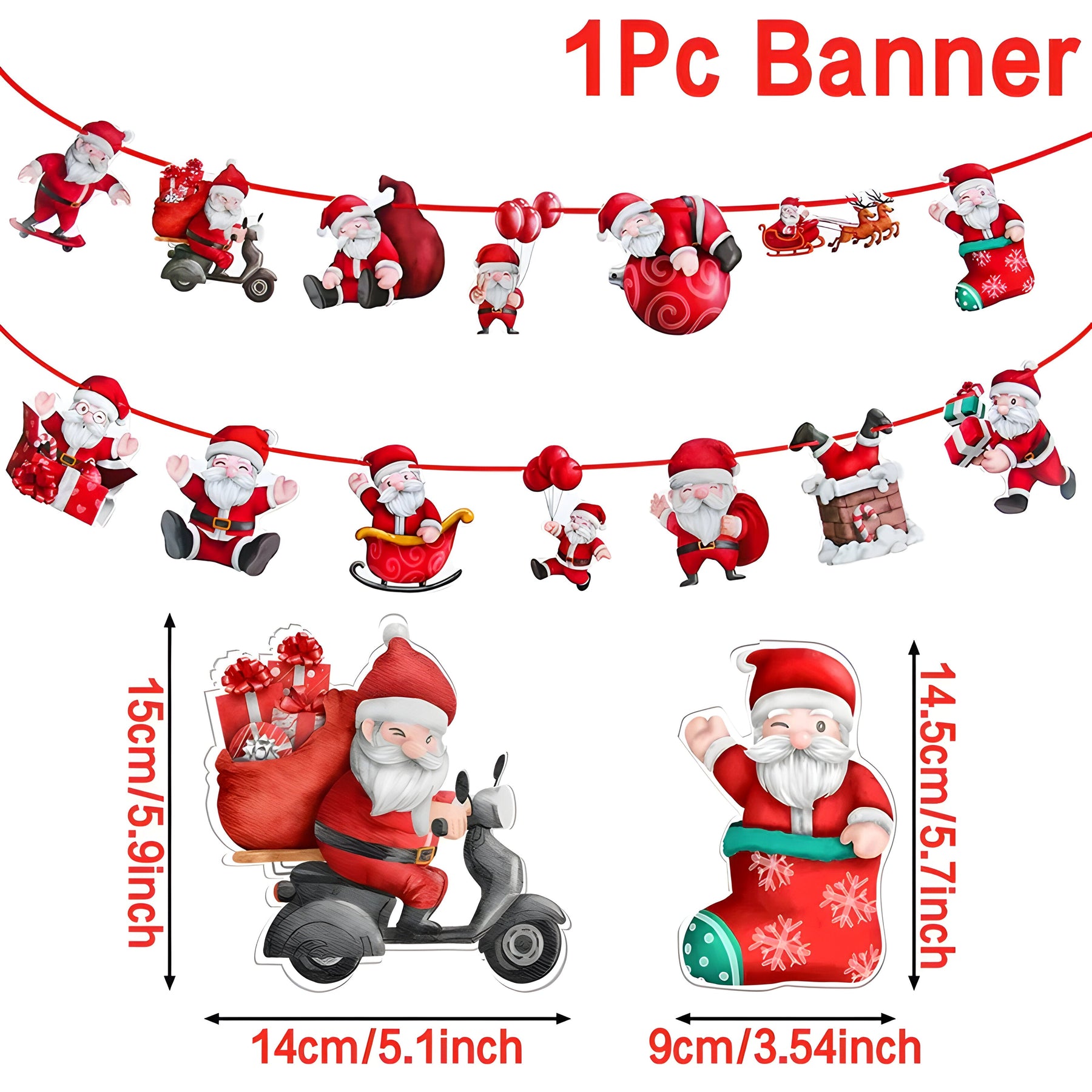 home & garden : VrolijkBanner | Kerstbannerslinger - Voeg een feestelijk tintje toe aan uw huis in 14 van Pantino