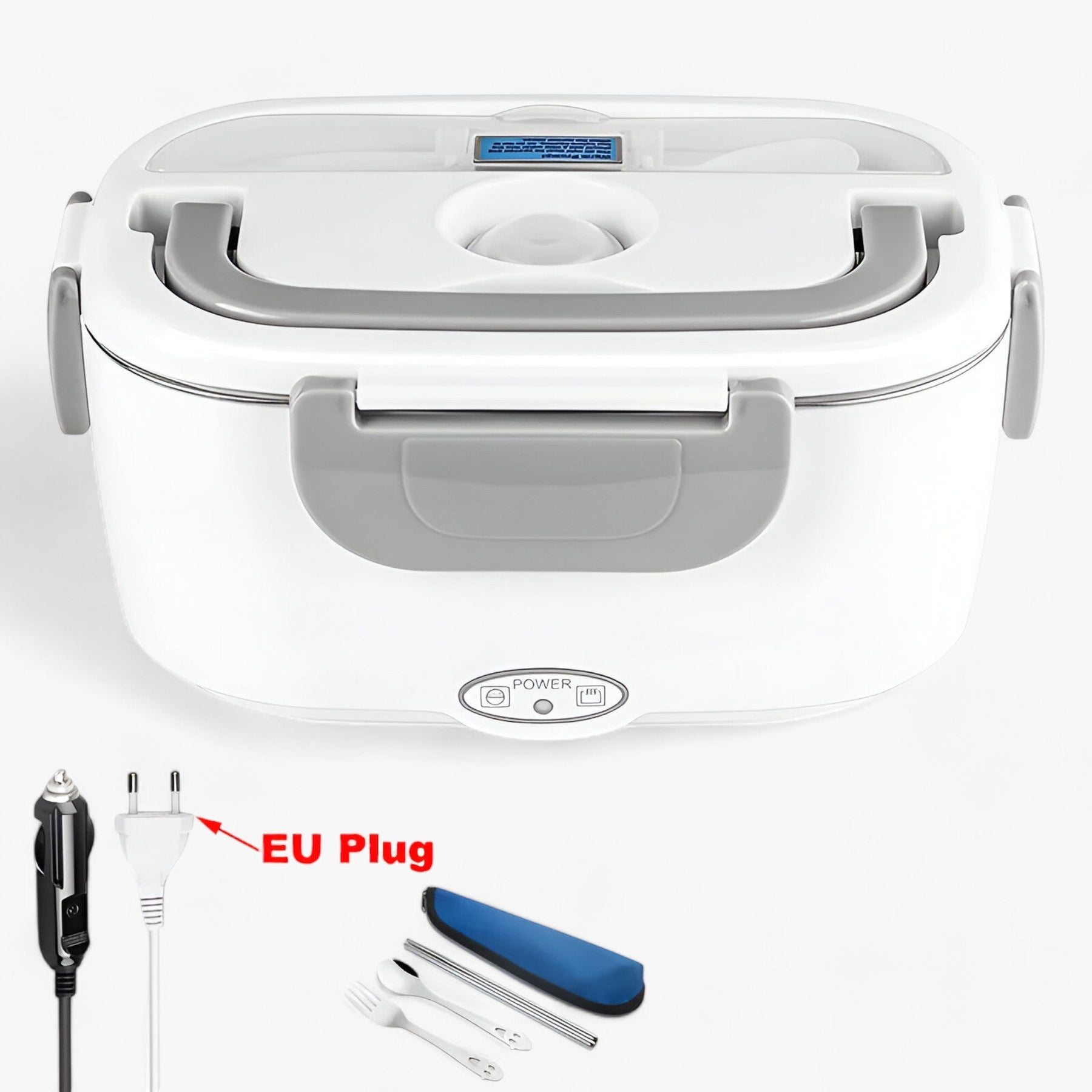 gadgets : FreshHeat | Elektrische Lunchbox - Draagbare voedsel verwarmers voor kantoor en school in Auto-lader en EU-stekker van Pantinoshop