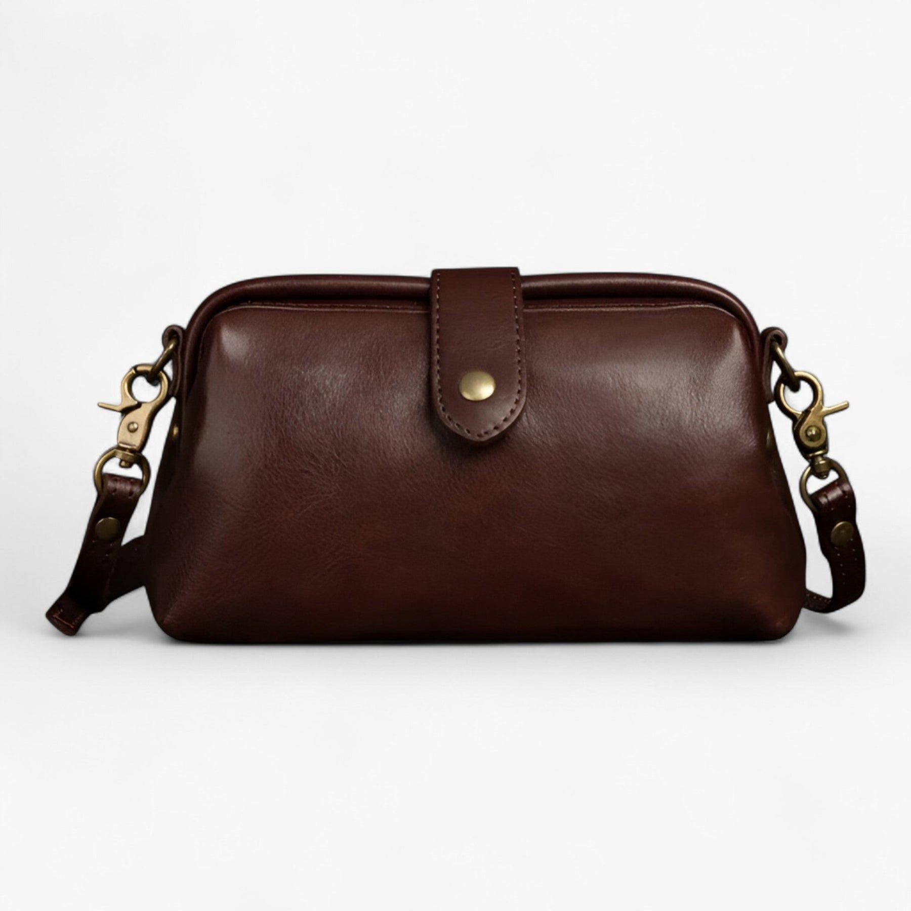 bags : Elegante Schoudertas – Compacter Design en Lichtgewicht in Bruin van Pantinoshop