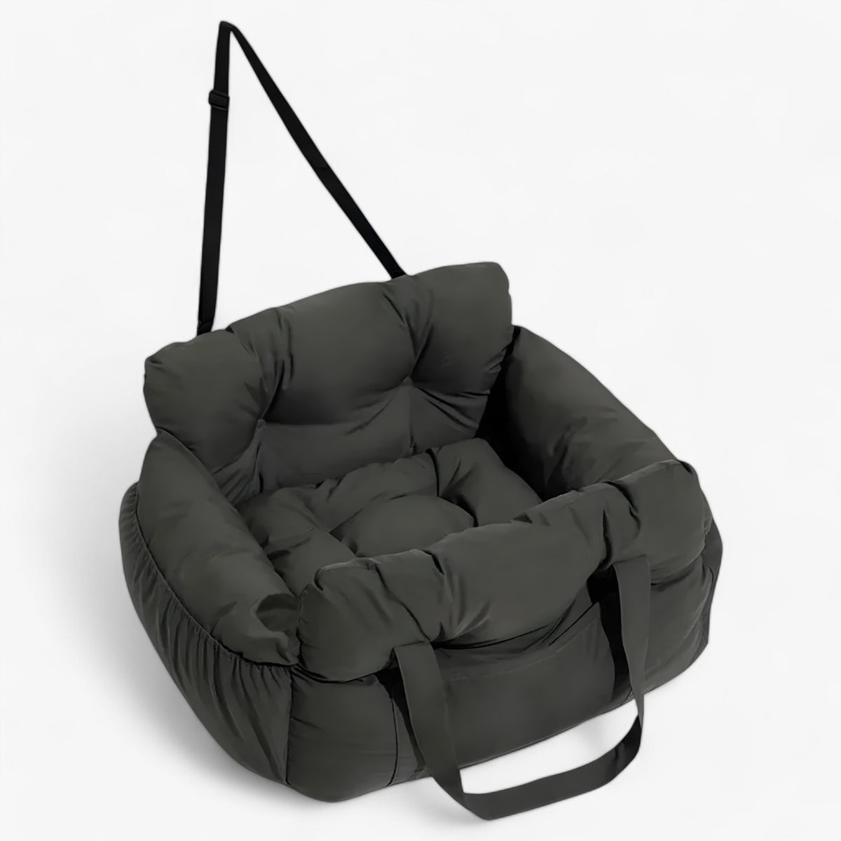 pets : Honden Auto Mand Blauw-Wit Gestreepte Heren - Luxe & Comfortabele Autostoel voor Honden in Donker groen van Pantino