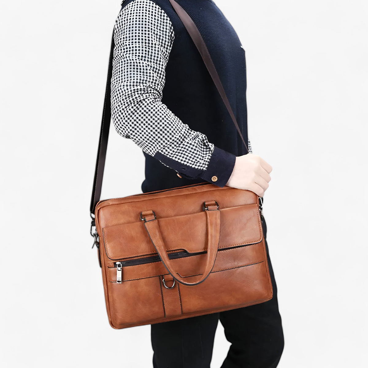 bags : Liam | Luxe Retro Laptoptas voor Mannen in van Pantinoshop