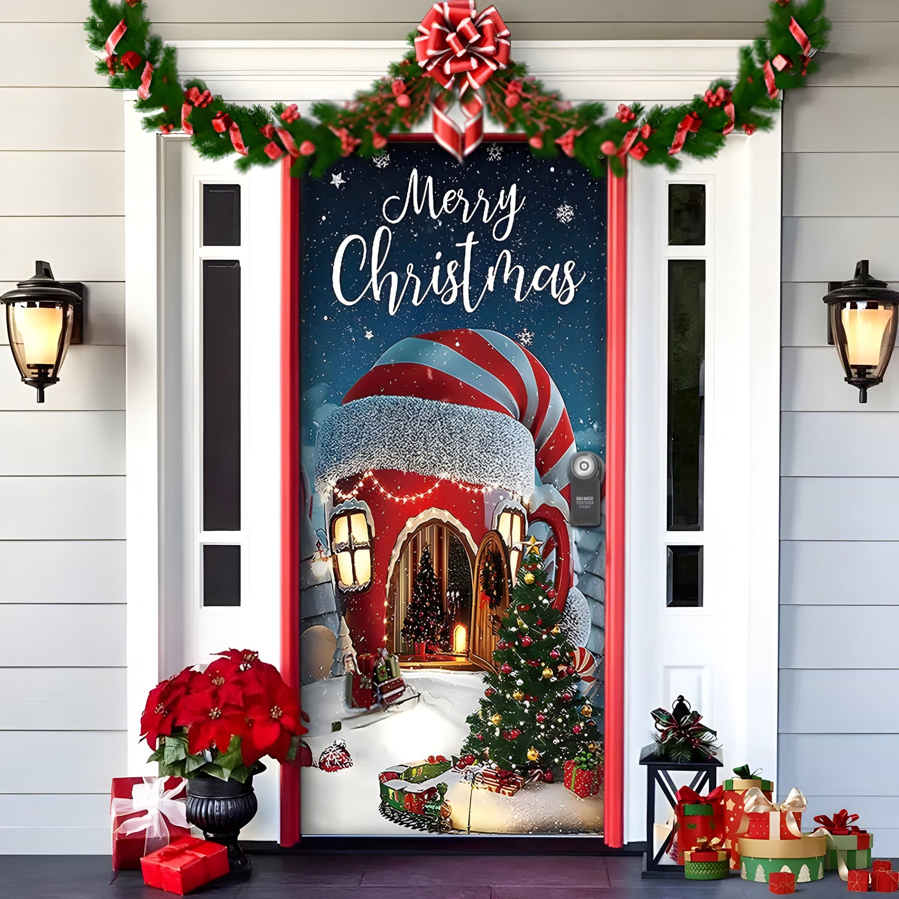 home & garden : HolidayCheer | Kerst Achtergrondbanner van Polyester - Creëer een Feestelijke Sfeer voor Uw Decoraties in Stijl-3 van Pantinoshop