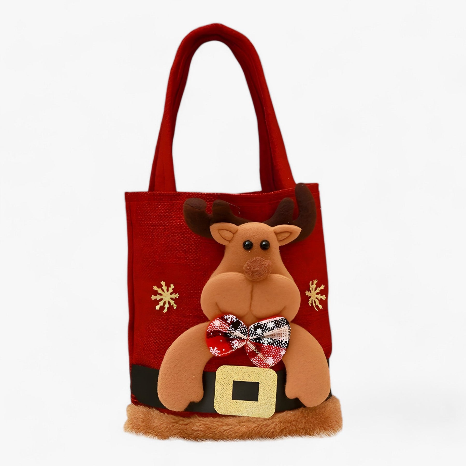 bags : KerstBeer | Kerstcadeauzakjes - Perfect voor het bewaren van uw feestelijke cadeaus en snoepjes in Hert 10 STUKS van Pantino