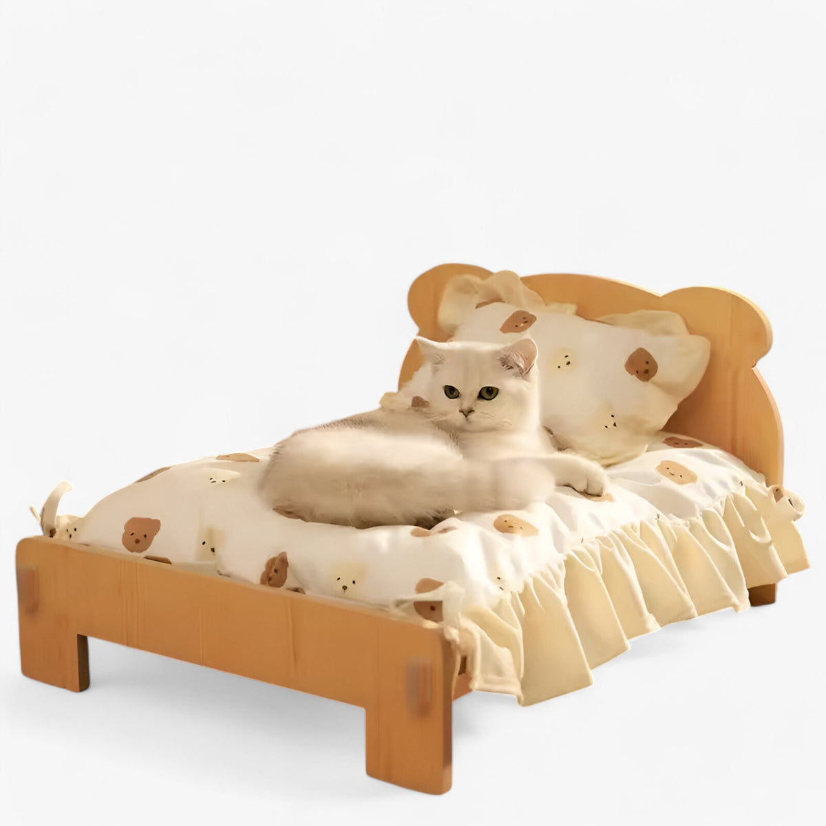pets : LuxuKat | Massief Houten Kattenbed – Duurzaam, Comfortabel & Stijlvol in van Pantinoshop