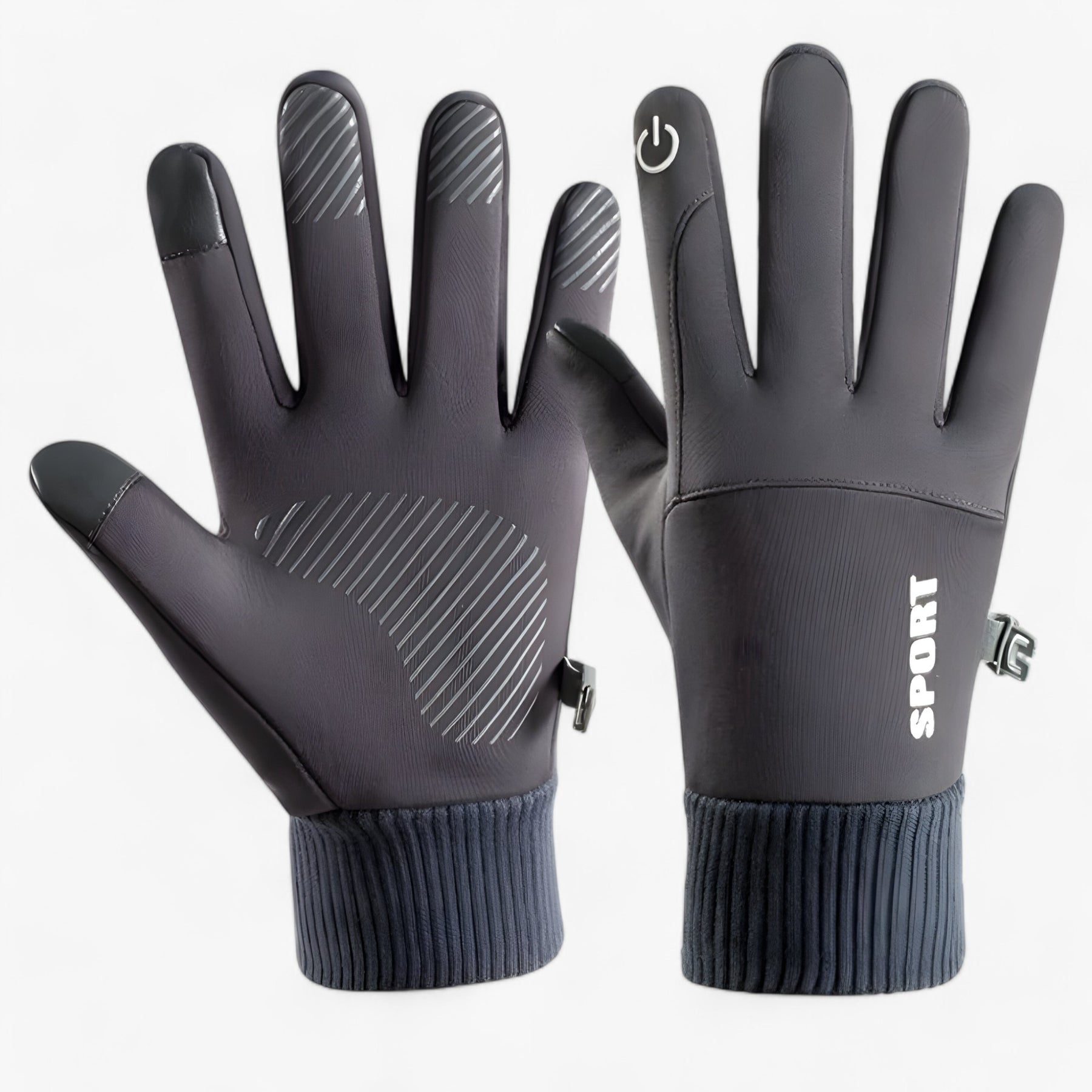 Lucas | Winter Waterdichte Handschoenen - Warmte, Grip & Touchscreen - €25 : Lucas | Winter Waterdichte Handschoenen - Warmte, Grip & Touchscreen in Donkergrijs van Pantino