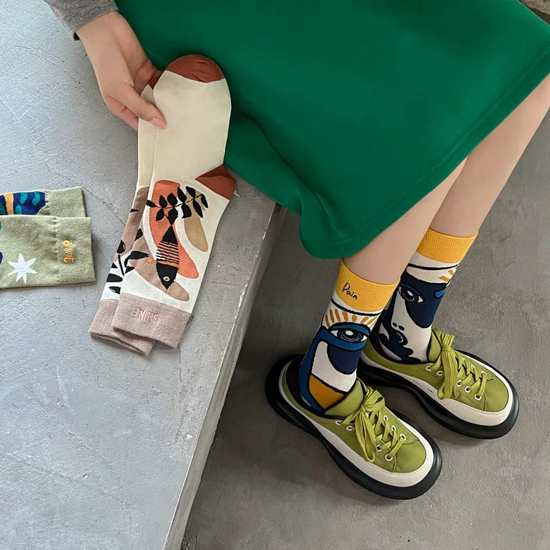 accessories : FunnySocks - Dames Katoenen Sokken in van Pantino