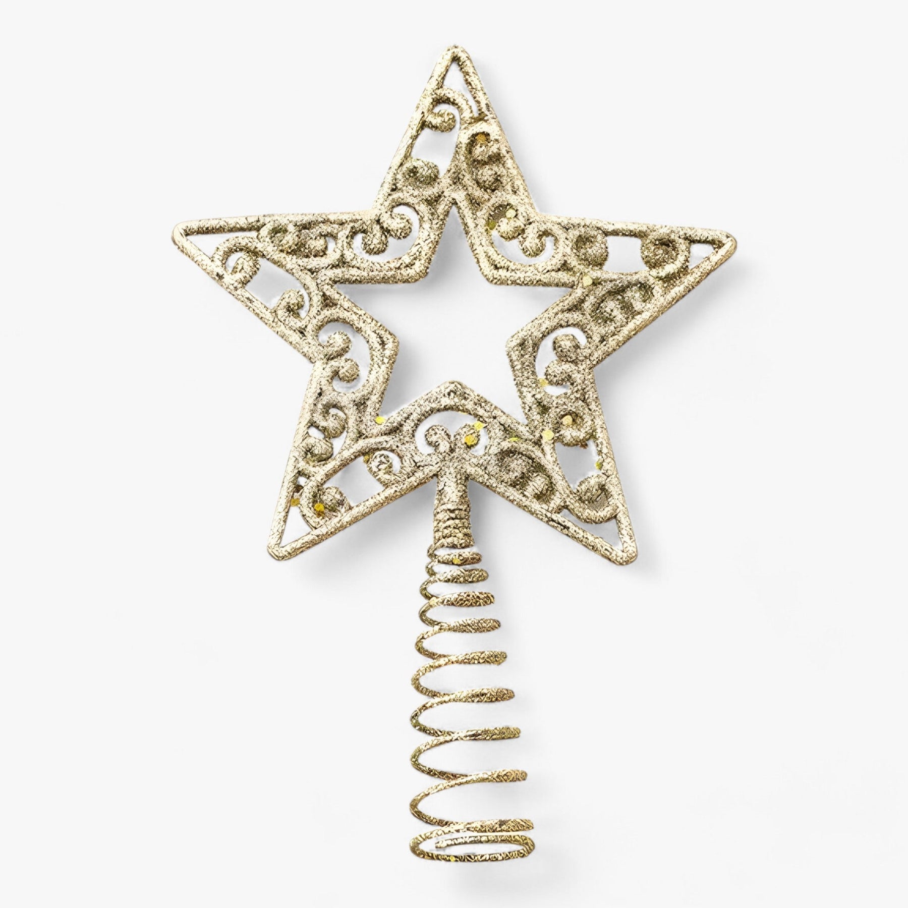 home & garden : Flake Star | Gouden en Zilveren Decoraties met Glitter – Verfraai uw Kerstboom in 3 van Pantinoshop