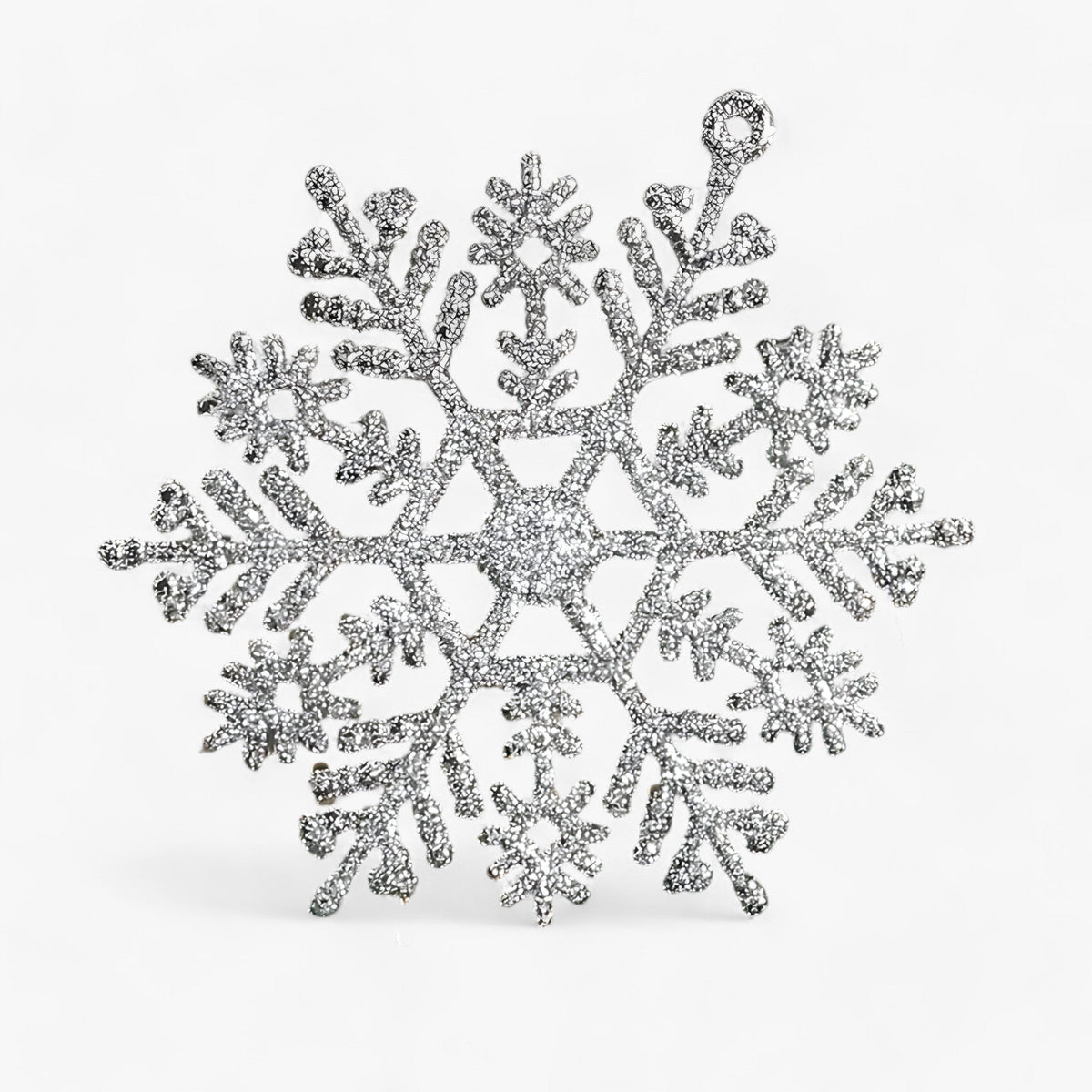 home & garden : Sneeuwvlok | Pendentif Sneeuwvlok - Voeg een Sprankelende Touch Toe aan Uw Kerstboom in Zilver 12Stukken van Pantinoshop