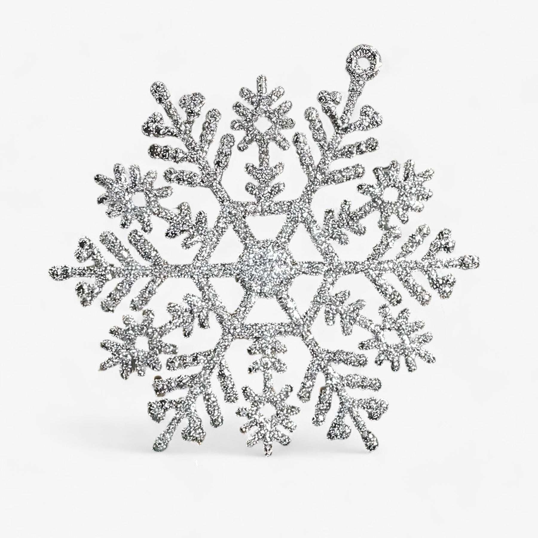 home & garden : Sneeuwvlok | Pendentif Sneeuwvlok - Voeg een Sprankelende Touch Toe aan Uw Kerstboom in Zilver 12Stukken van Pantinoshop
