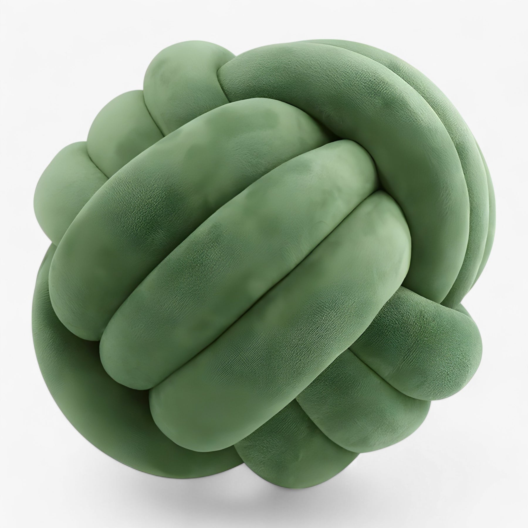 home & garden : Ellie | Ronde Knoop Kussen - Knus en Decoratief in Groen van Pantino