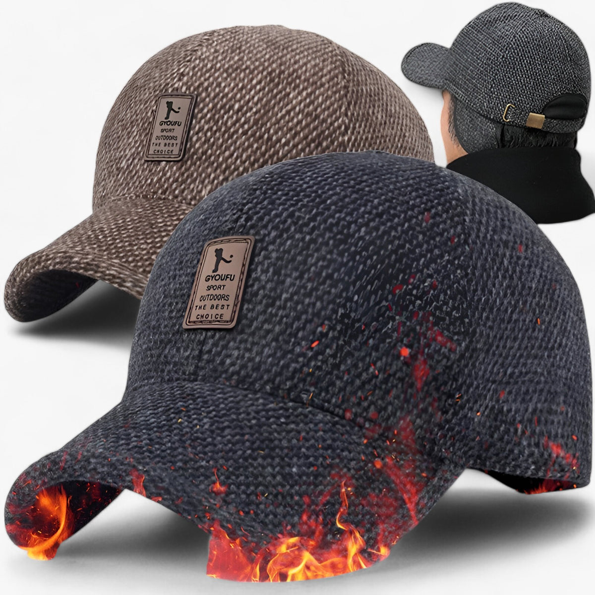 men's fashion : Amiel | Warme Wintercap met Oorkleppen in van Pantinoshop