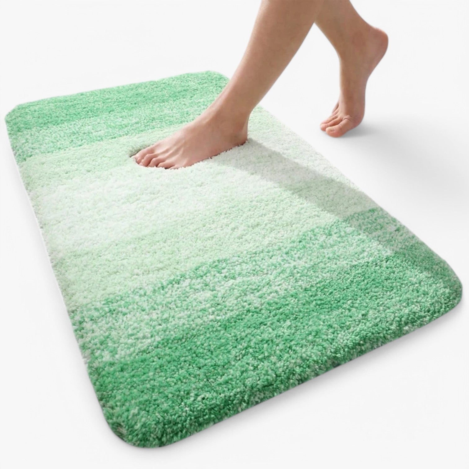 Heidi Droge voeten in een handomdraai - Superabsorberende antislip badmat- €25 : Heidi Droge voeten in een handomdraai - Superabsorberende antislip badmat in Groene kleur van Pantinoshop