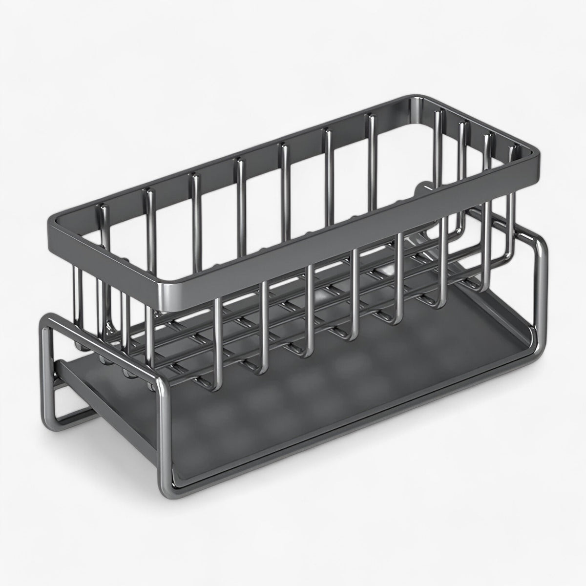 home & garden : CleanFlow | RVS Organizer voor Spons & Handdoek in Grijs van Pantino